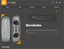 Tablet Screenshot of lethalkiteboards.com